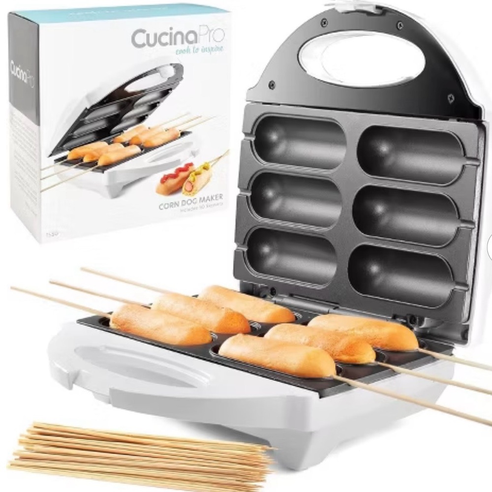 Cucinapro White Corn Dog  cake pop and cheese stick maker